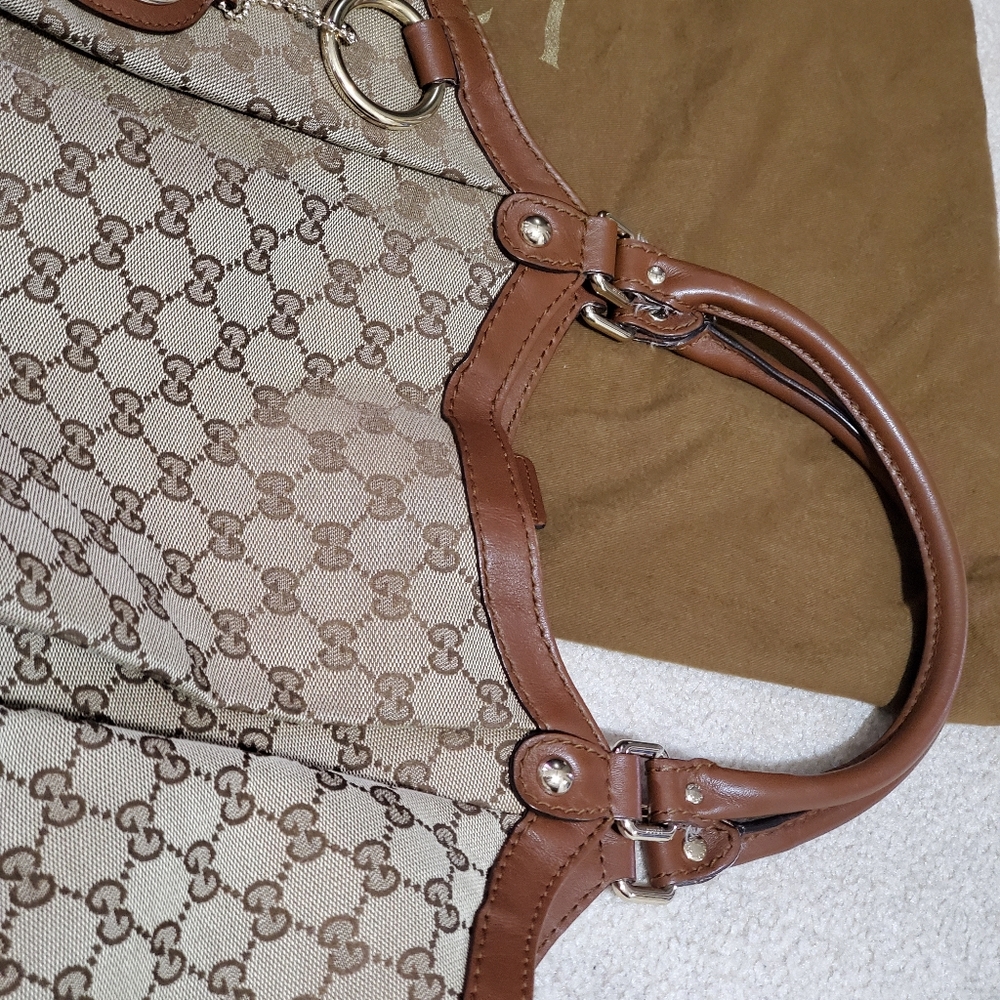 Gucci Brown Large Sukey Hobo Bag - Picture 4 of 12